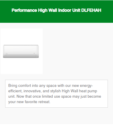 Ductless Systems Performance Series 2