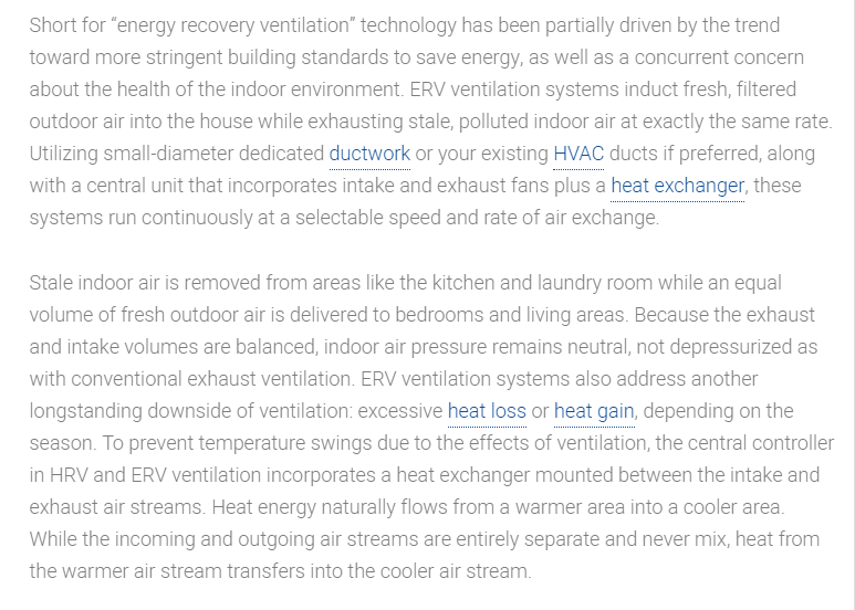 Ventilation ERV Services in Oroville, Gridley, Chico, Paradise, Yuba City, Live Oak, CA and Surrounding Areas