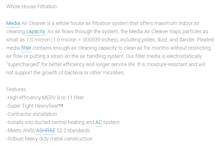 Air Filtration: Media Air Cleaners in Oroville, Gridley, Chico, Paradise, Yuba City, Live Oak, CA and Surrounding Areas
